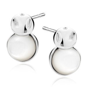 Cercei argint cu Mother of Pearl DiAmanti Z2163ER-DIA (Argint 925‰ 2,8 g.)